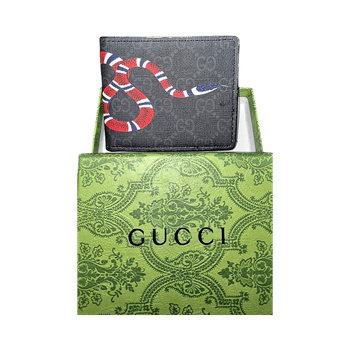 Black wallet with snake design