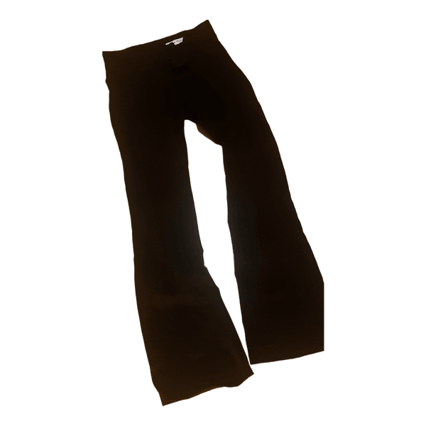 Bershka black flare trousers