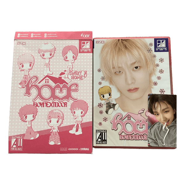 Boynextdoor albumi, mukana photocard ja cd ja photobook