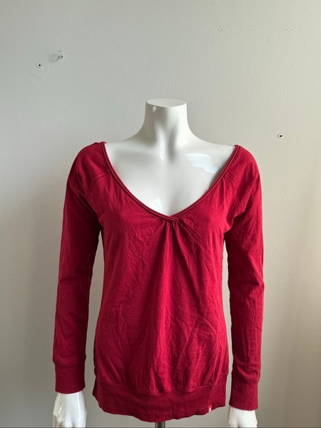 Red long sleeve top