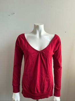 Red long sleeve top