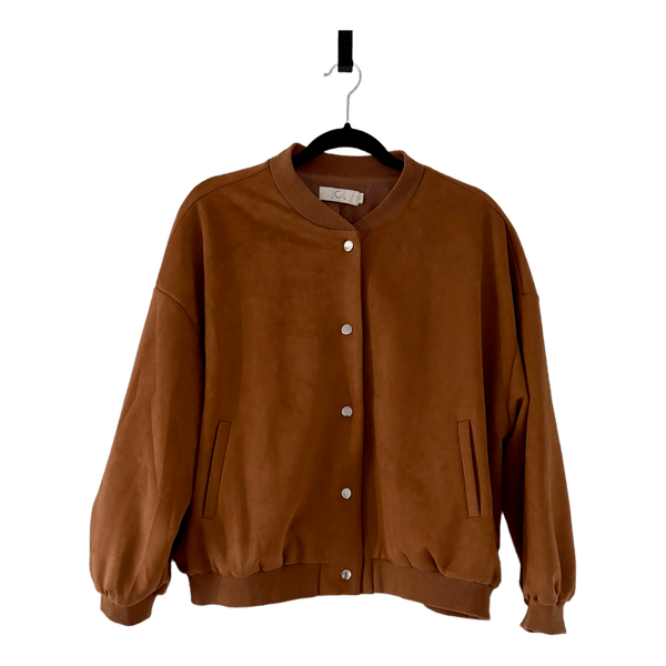 Oversized brun bomberjacket