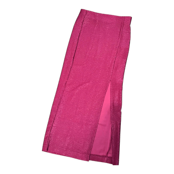 Pink midi skirt