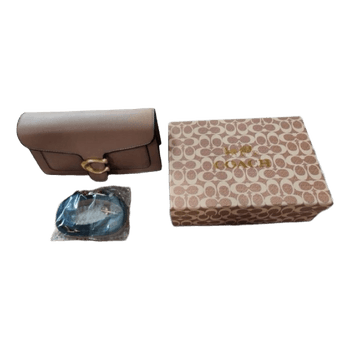 Coach beige crossbody bag