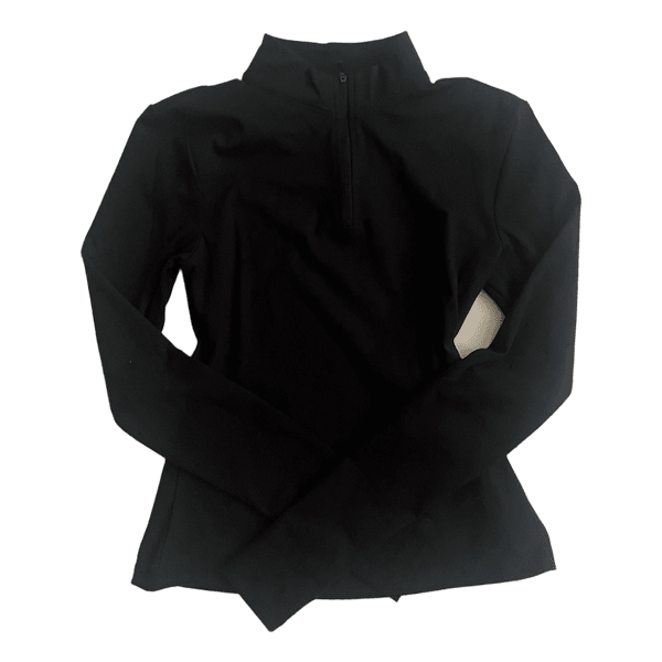 Black long-sleeve top