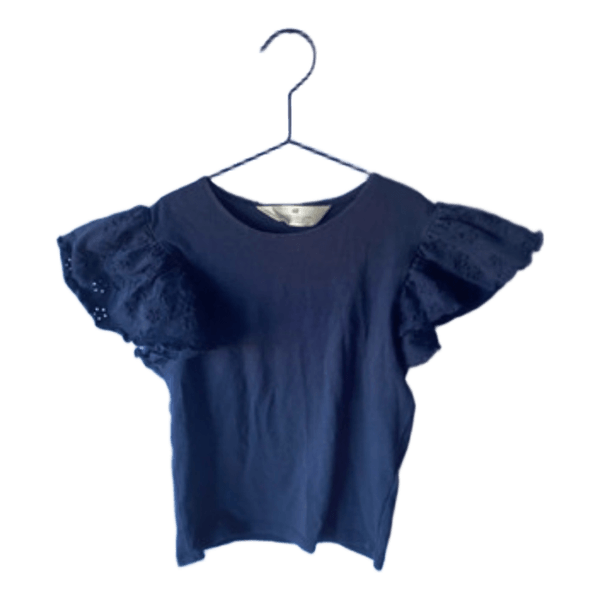 H&M t-shirt med flæser