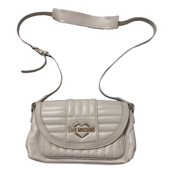 Cream Love Moschino handbag