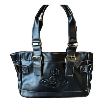 Musta Vivienne Westwood käsilaukku