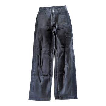 Black cargo trousers
