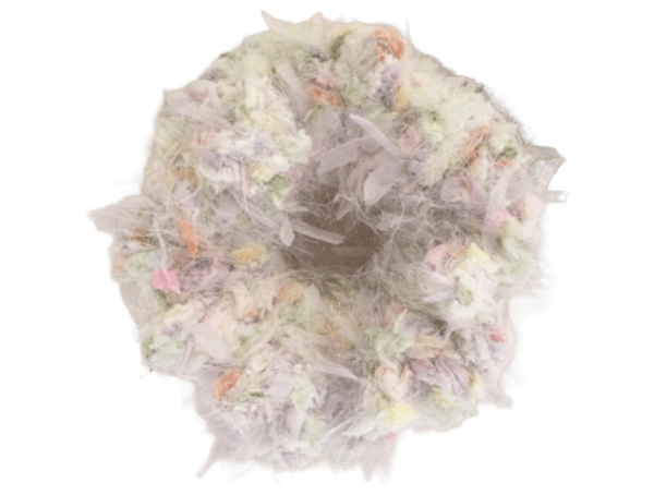 Handmade fluffy scrunchie
