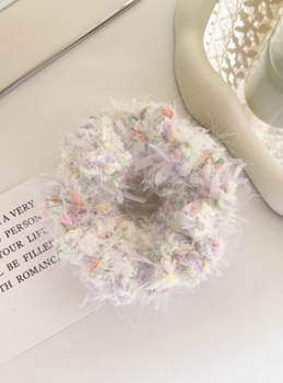 Handmade fluffy scrunchie