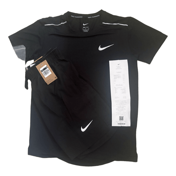Black nike miller Running Top & Shorts Set - Size M - New With Tags