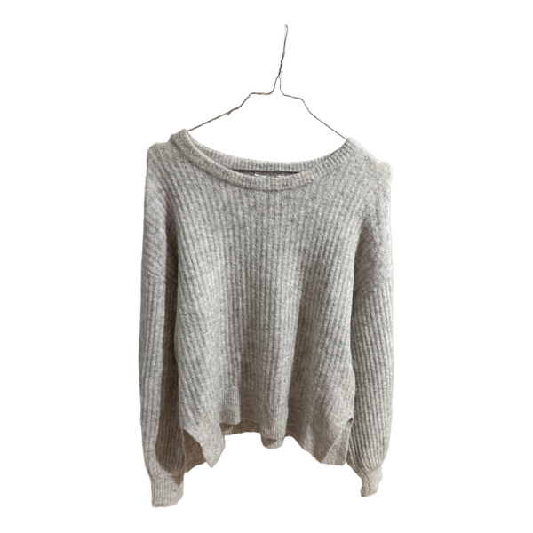 Grey knit sweater