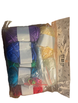 Multicolor crochet yarn kit