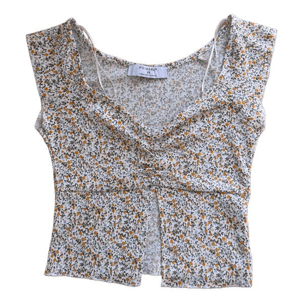 Floral print crop top