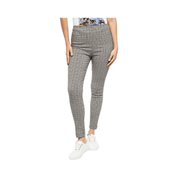 Grey and white checkered leggings by Zara