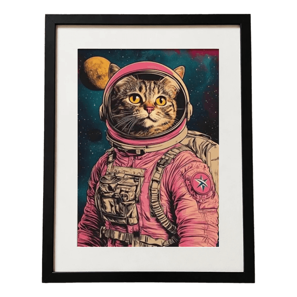 Cat astronaut print 30 x 40 cm