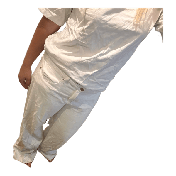 Hvide wide-leg jeans