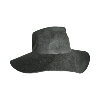 Olive Green 100% Wool Wide-Brim Hat / Fedora – Unisex