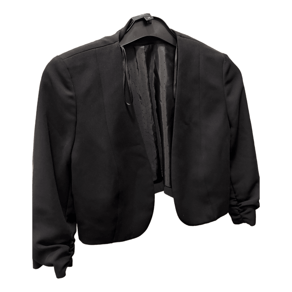 Black cropped blazer