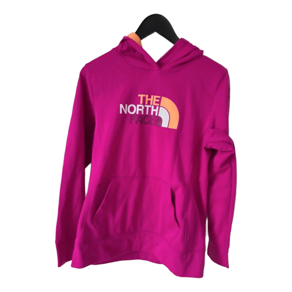 The North Face Hoodie Size S/M Pink Logo Sportswear Pullover Casual Activewear