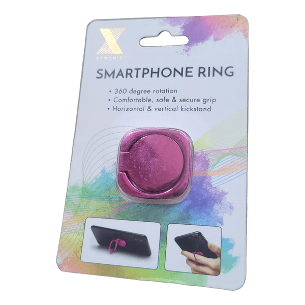 Rožinis išmaniojo telefono žiedas