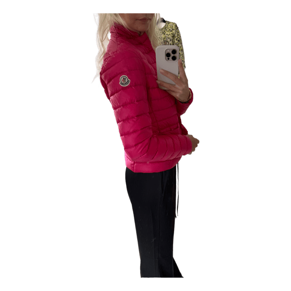 Moncler pink dunjakke