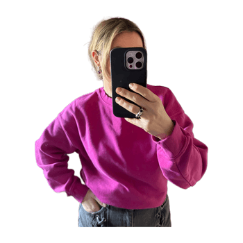 Pink oversized sweatshirt from Lindex 
