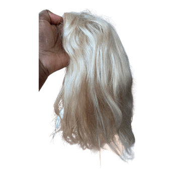 Blonde lace front human hair wig