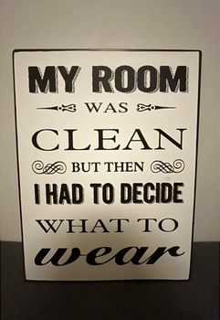 Tin sign