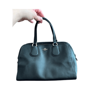 Coach Black leather satchel bag