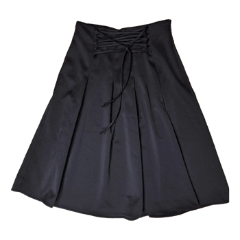 Black midi skirt