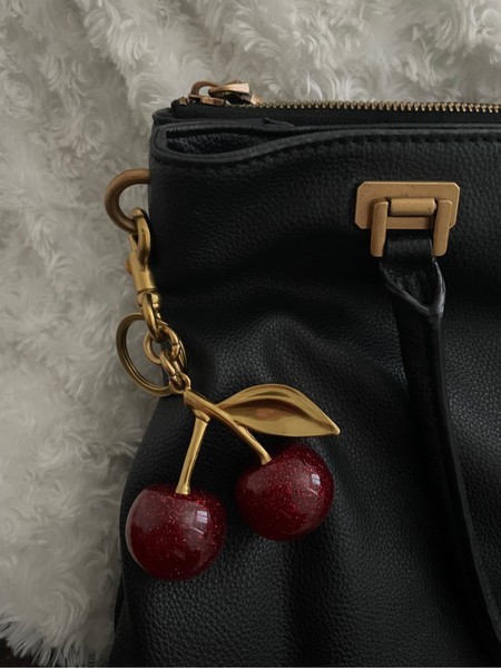 new Cherry bag charm 🍒