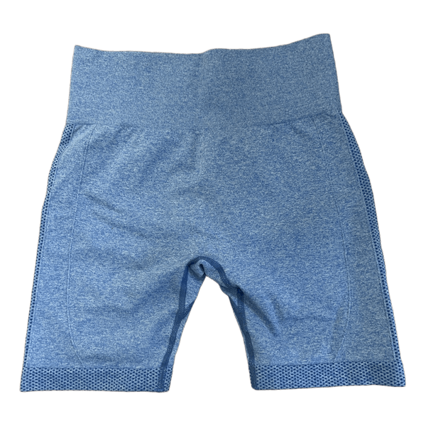Blue seamless sports shorts