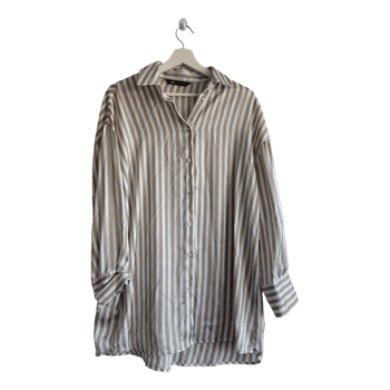 Zara striped shirt dress