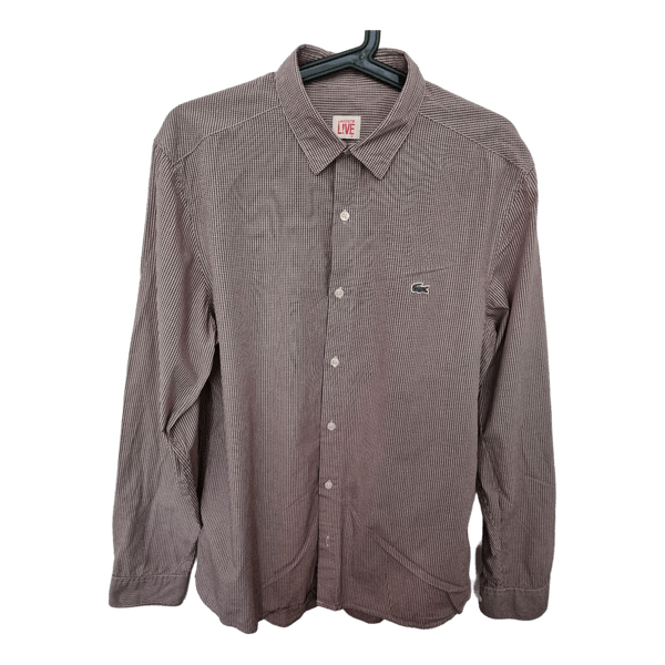 Lacoste Live plaid shirt