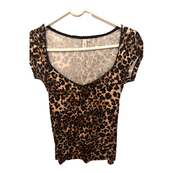 Nelly leopardmønstret top