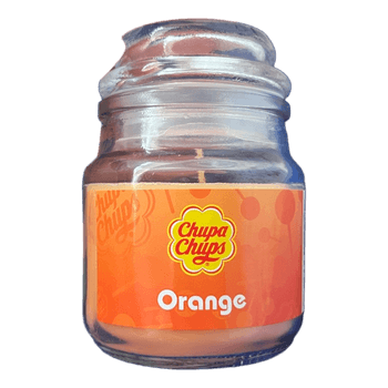 Chupa Chups orange candle