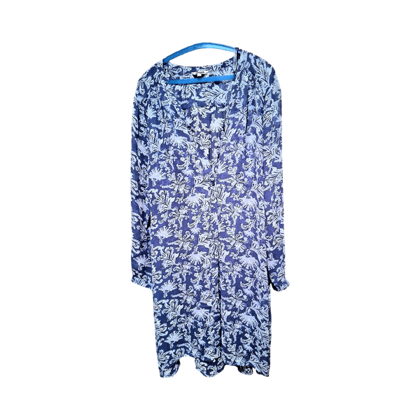 Indiska Blue floral printed dress paitamekko