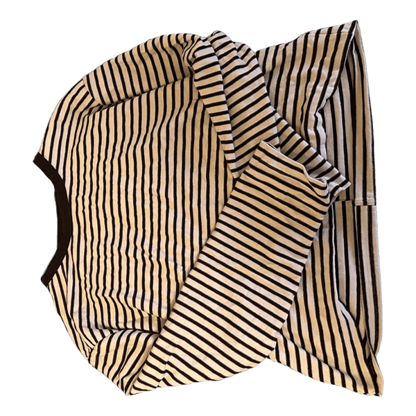 Striped long sleeve top