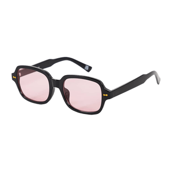 Square Sunglasses with Pink Lens