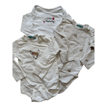 Three bodysuits