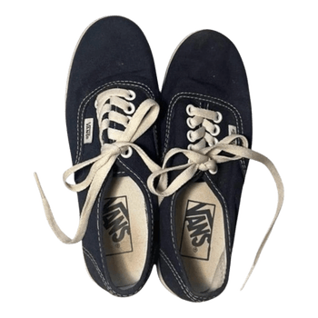 Navy blue Vans sneakers