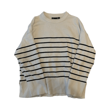 Raidallinen neulepusero