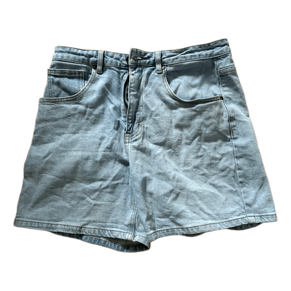 Lyseblå denimshorts