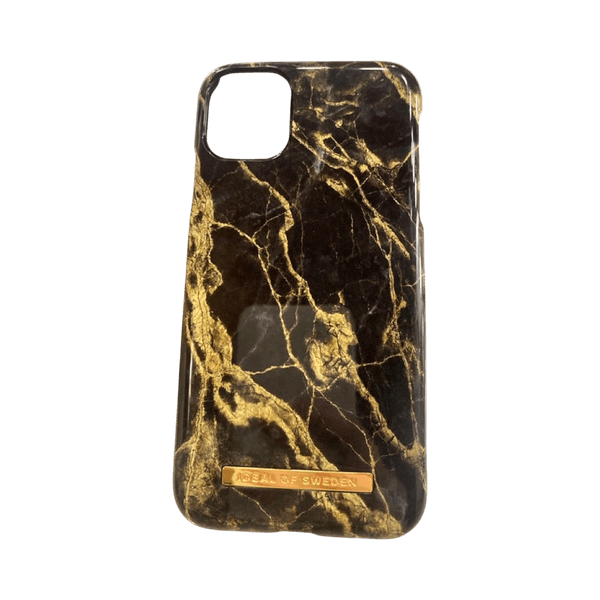 IPhone 11/XR golden smoke marble case