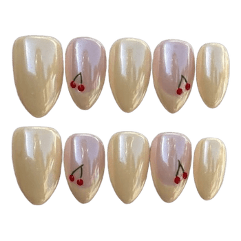 Cherry press on nails