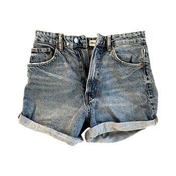 High-waist farkkushortsit / 36