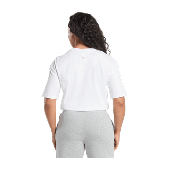 White oversized training t-shirt