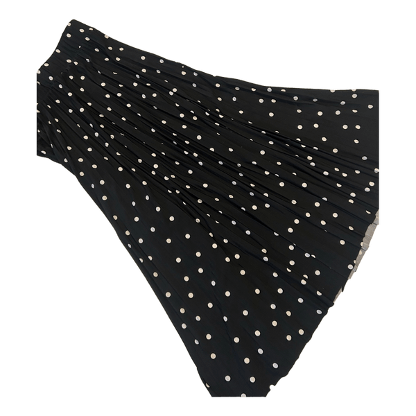 Black polka dot skirt